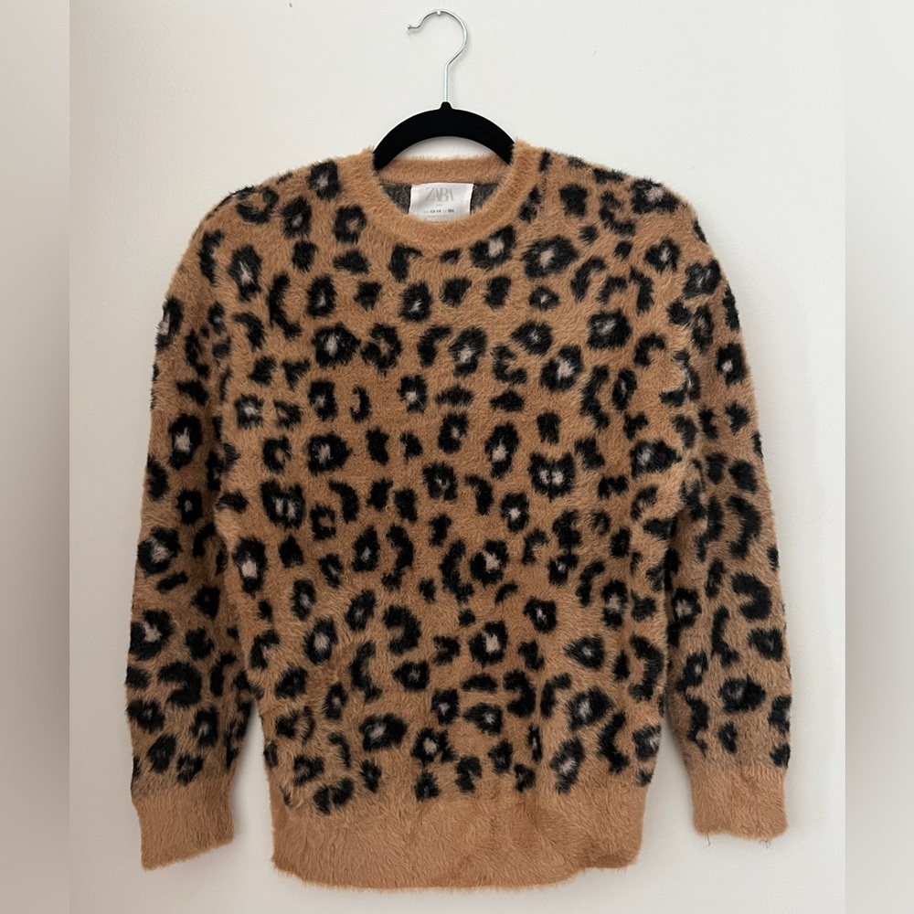 Zara Kids Leopard Print Sweater